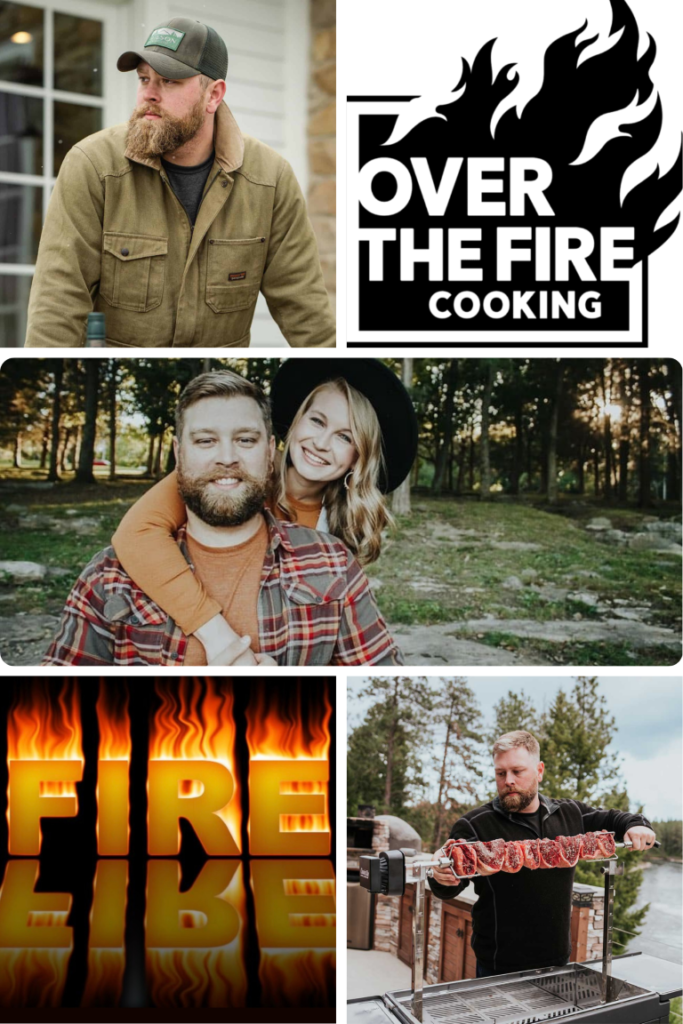 QA_05 Derek Wolf, Ally Wolf, Over the Fire Cooking BBQ Collage