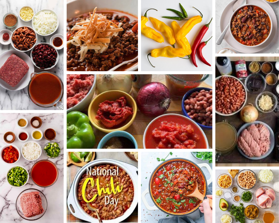 Chili Ingredients Collage