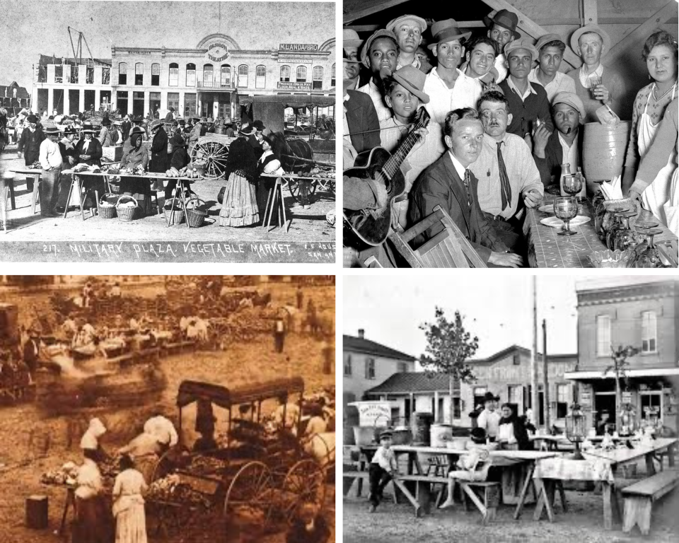 1880s San Antonio Market Collage