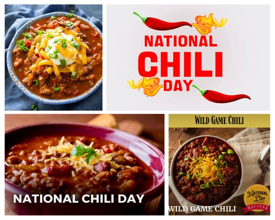 Wild Game Chili/National Chili Day Collage