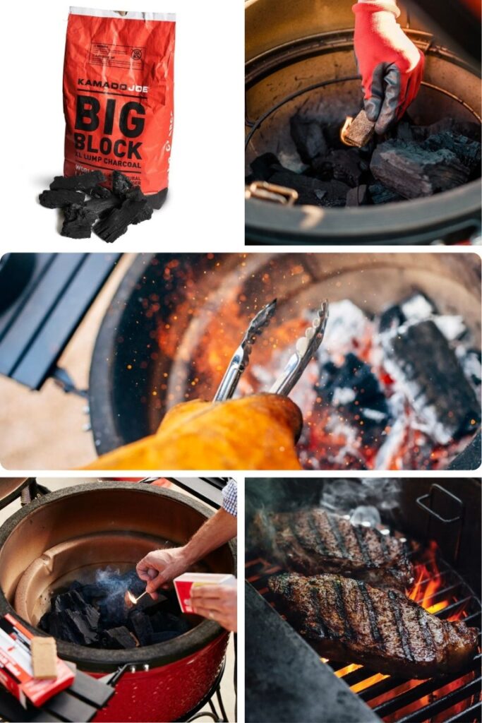 Kamado Joe Charcoal Collage