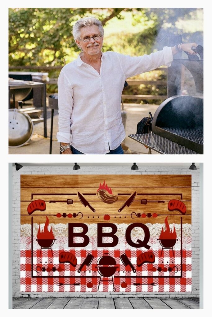 Steven Raichlen at Grill and BBQ Sign