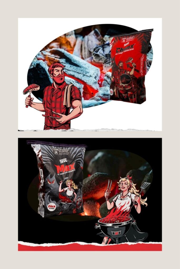 Jealous Devil Charcoal Collage