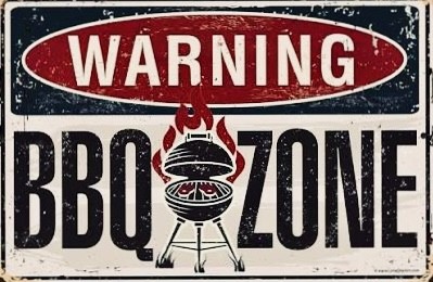 Warning BBQ ZONE