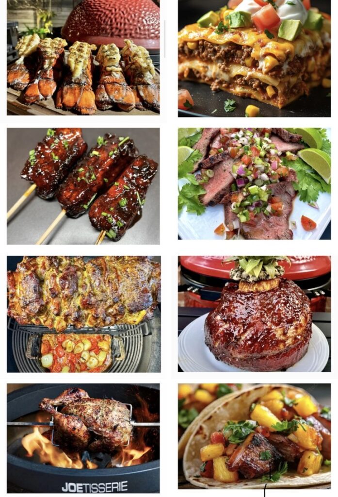 Kamado Joe Grill’s BBQ Recipes Food Collage